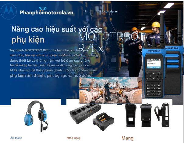 Phân phối phụ kiện bộ đàm chống cháy nổ chuẩn ATEX